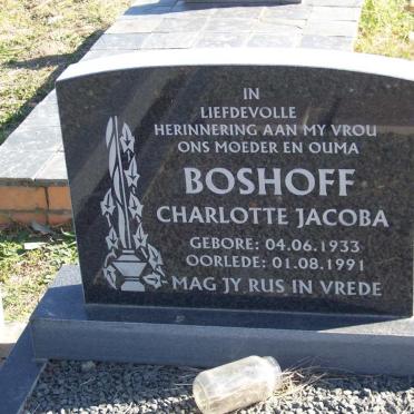 BOSHOFF Charlotte Jacoba 1933-1991