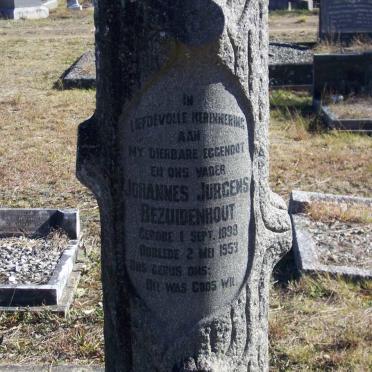 BEZUIDENHOUT Johannes Jurgens 1898-1953