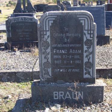 BRAUN Franz Adam 1916-1962
