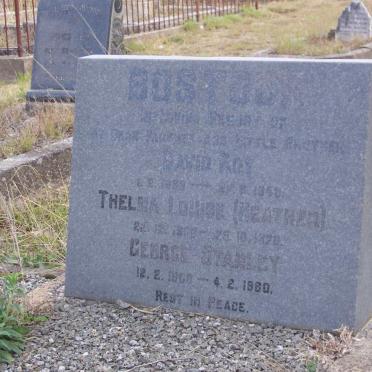 BOSTOCK George Stanley 1908-1980 &amp; Thelma Louise 190?-1970 :: BOSTOCK David Roy 1938-1946
