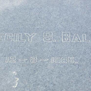 BALK Cecily S. -1985