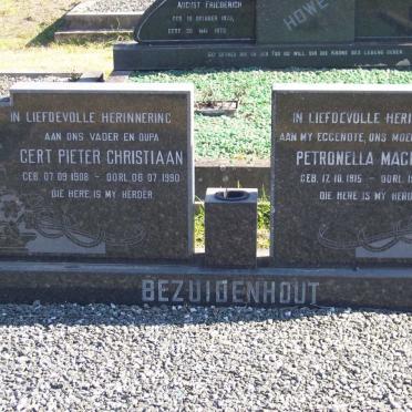 BEZUIDENHOUT Gert Pieter Christiaan 1908-1990 &amp; Petronella Magdalena 1915-1972