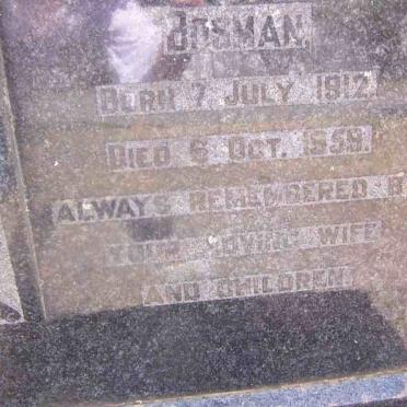 BOSMAN John Charles 1912-1959