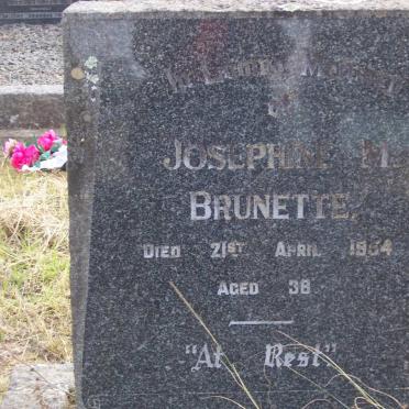 BRUNETTE Josephine M. -1954
