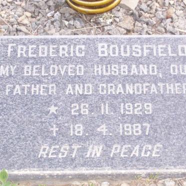 BOUSFIELD Frederic 1929-1987