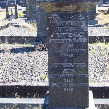 BUNGE Ferdinand August 1850-1937 &amp; Ernestine Wilhelmine Caroline 1862-1937