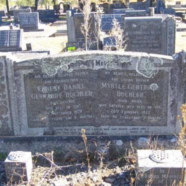 BUCHLER Ernest Daniel Gerhardt -1976 &amp; Myrtle Gertrude MEIER -1952