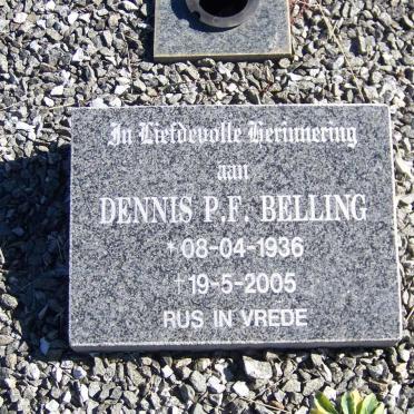 BELLING Dennis P.F. 1936-2005