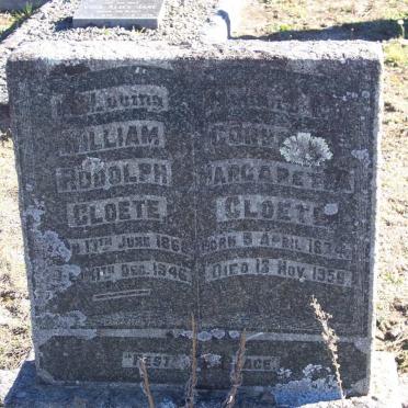 CLOETE William Rudolph 1868-1946 &amp; Corn? Margaretha 1874-1956