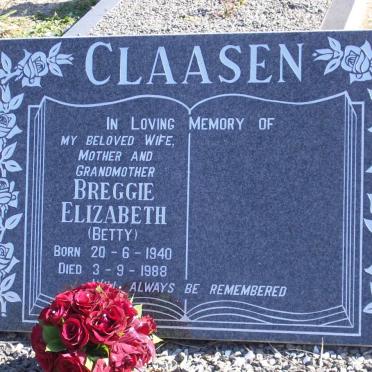 CLAASEN Breggie Elizabeth 1940-1988