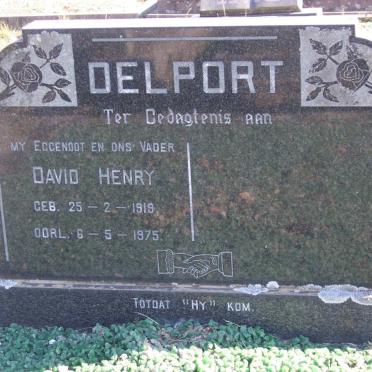 DELPORT David Henry 1919-1975