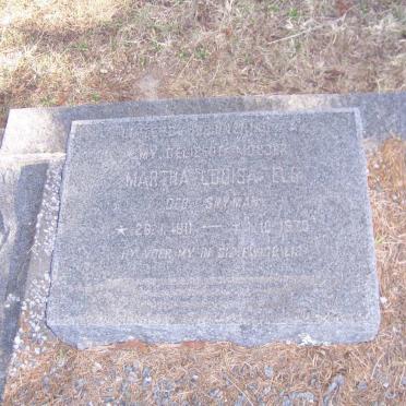 ELS Martha Louisa nee SNYMAN 1911-1970