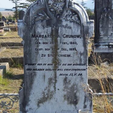 GRUNOW Margaretha 1843-1899