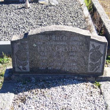 GREYLING Ella 1933-1962