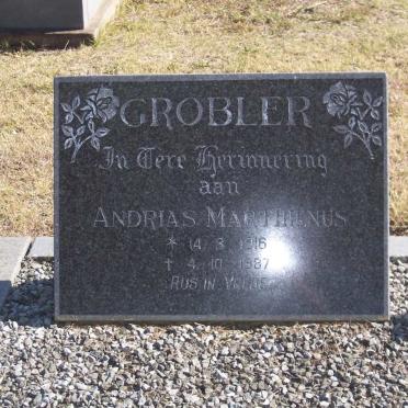 GROBLER Andrias Marthienus 1916-1987