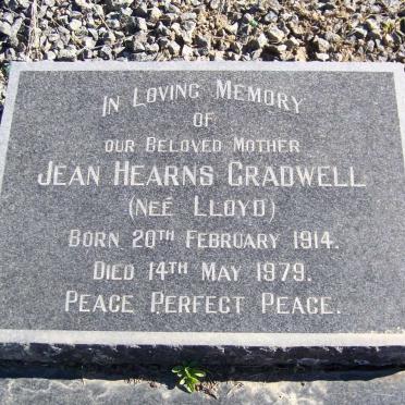 GRADWELL Jean Hearns nee LLOYD 1914-1979