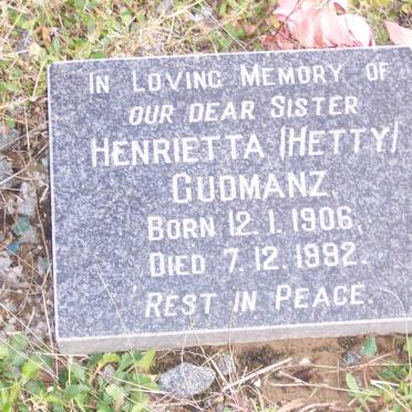 GUDMANZ Henrietta 1906-1992