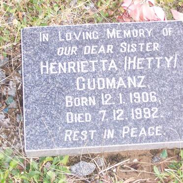 GUDMANZ Henrietta 1906-1992