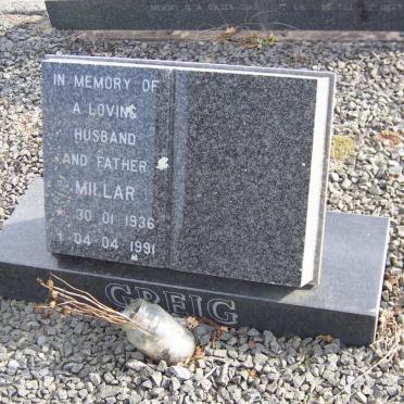 GREIG William Millar 1900-1967 &amp; Edna MACKENZIE 1905-1965  :: GREIG Millar 1936-1991