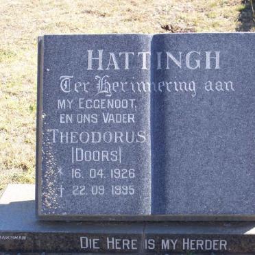 HATTINGH Theodorus 1926-1995