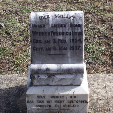 HOWE Werner Friedrich 1934-1937