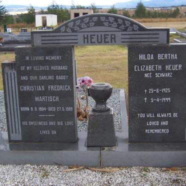 HEUER Christian Fredrick Martisch 1904-1969 &amp; Hilda Elizabeth SCHWARZ 1925-1999