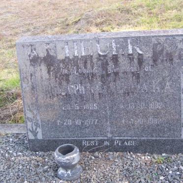 HEUER Rudolph O. 1895-1977 &amp; Jemima K.A. 1892-1982