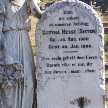 HESSE Bertha 1900-1906