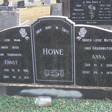 HOWE Ernst 1890-1974 &amp; Anna 1895-1975