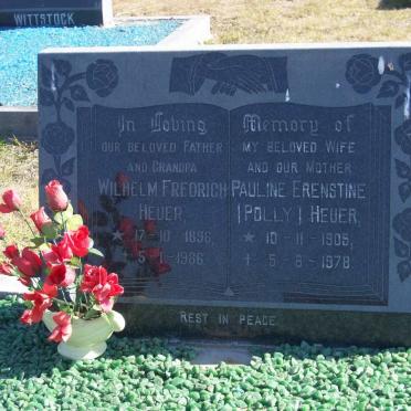 HEUER Wilhelm Fredrich 1896-1986 &amp; Pauline Erenstine 1905-1978