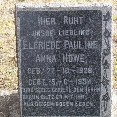 HOWE Elfriede Pauline Anna 1928-1934