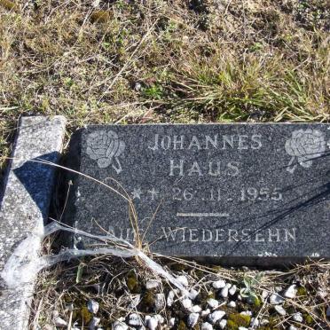 HAUS Johannes 1955-1955