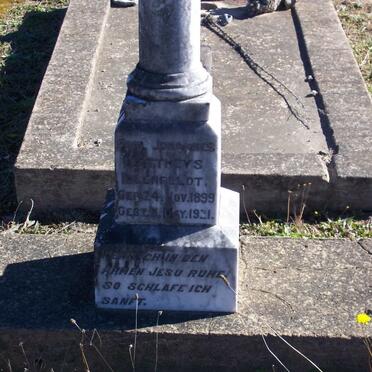 IHLENFELDT Paul Johannes Mattheys 1899-1921