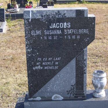 JACOBS Elsie Susanna nee STAPELBERG 1932-1981