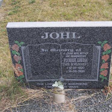 JOHL Florrie Louisa nee SCHLODDER 1920-1995