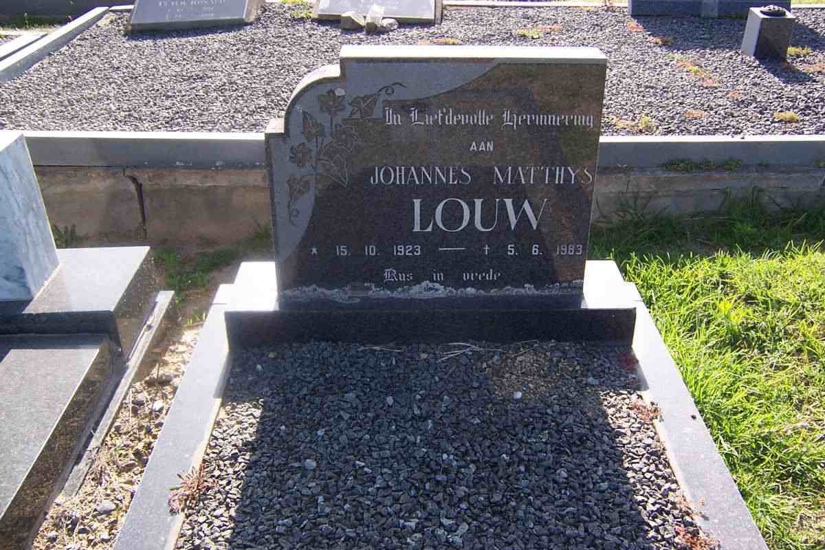 LOUW Johannes Matthys 1923-1983