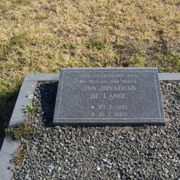 LANGE Jan Jonathan, DE 1921-1980