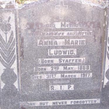 LUDWIG Anna Marie nee STAFFEN 1888-1917