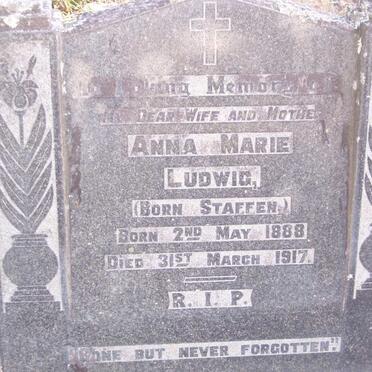 LUDWIG Anna Marie nee STAFFEN 1888-1917