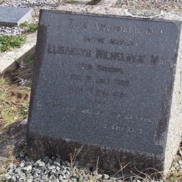 MAI Elizabeth Wilhelmina nee SCHEMEL