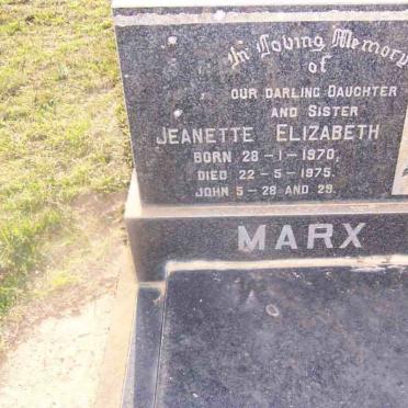 MARX Jeanetts Elizabeth 1970-1975