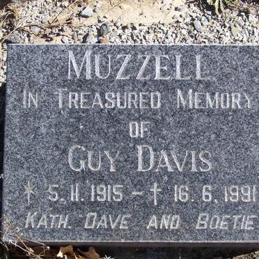 MUZZELL Guy Davis 1915-1991