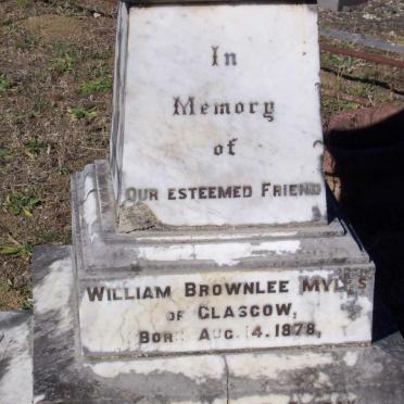 MYLES William Brownlee1878-