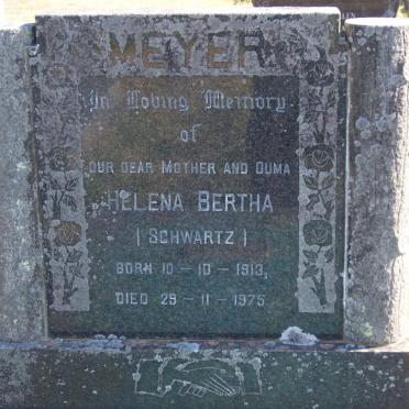 MEYER Helena Bertha nee SCHWARTZ 1913-1975