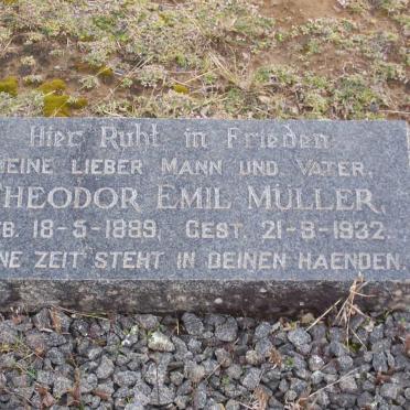 MULLER Theodor Emil 1889-1932