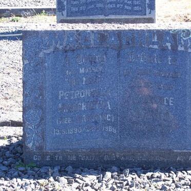 MACLACHLAN Petronella Margretha GREYLING 1890-1989 :: Lawrence Harold 1933-19?1