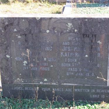 MUIR Sampson King 1895-1969 &amp; Josephine Lina Katherine MULLER 1888-1970