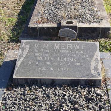 MERWE Willem Hendrik, van der 1906-1969