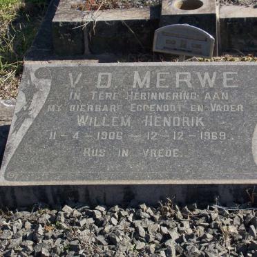 MERWE Willem Hendrik, van der 1906-1969