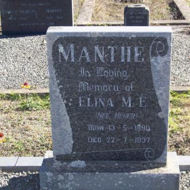 MANTHE Elina M.E. nee HEUER 1890-1937